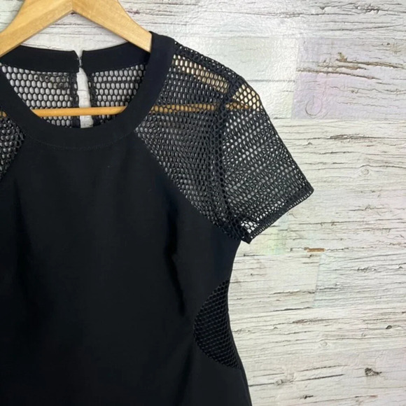 Adelyn Rae black mesh tee shirt a line dress size medium - Picture 3 of 11